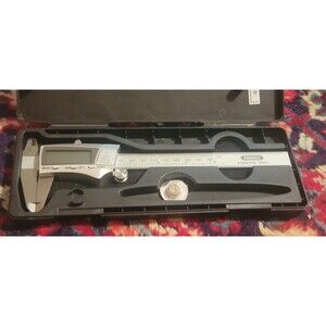 General Digital Fractional Caliper w Extra-Large LCD Screen 3 Mode Display 6-In